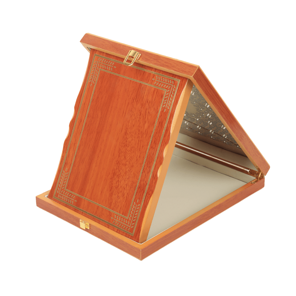 صندوق حامل شهادة تقدير بزخرفة إسلامية موديل 5-194- بني فاتح