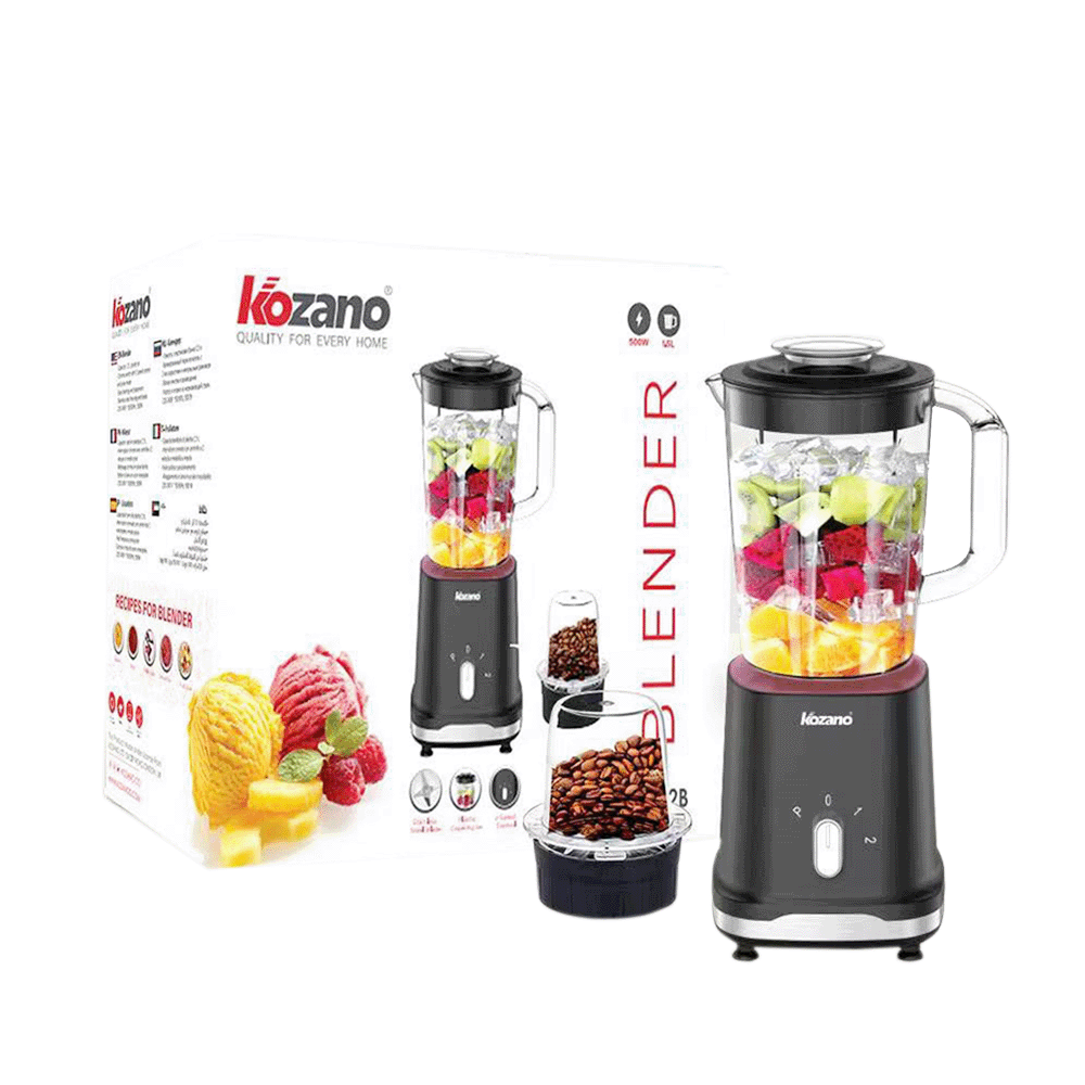 كوزانو عصارة كهربائية سعة 1.5 لتر بقوة 500 واط - موديل KB12