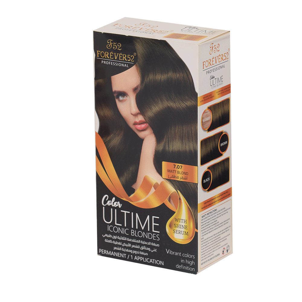 فور ايفر 52 صبغة شعر دائمة مع تغطية كاملة للشيب - أشقر مطفئ