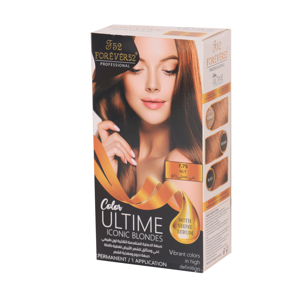 فور ايفر 52 صبغة شعر دائمة مع تغطية كاملة للشيب - بني عسلي رائع