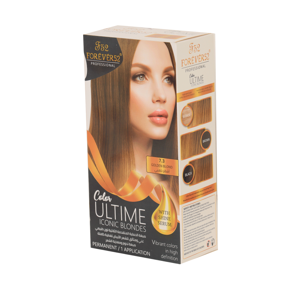 فور ايفر 52 صبغة شعر دائمة مع تغطية كاملة للشيب - أشقر ذهبي