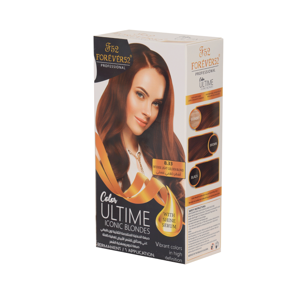 فور ايفر 52 صبغة شعر دائمة مع تغطية كاملة للشيب - أشقر ذهبي عسلي