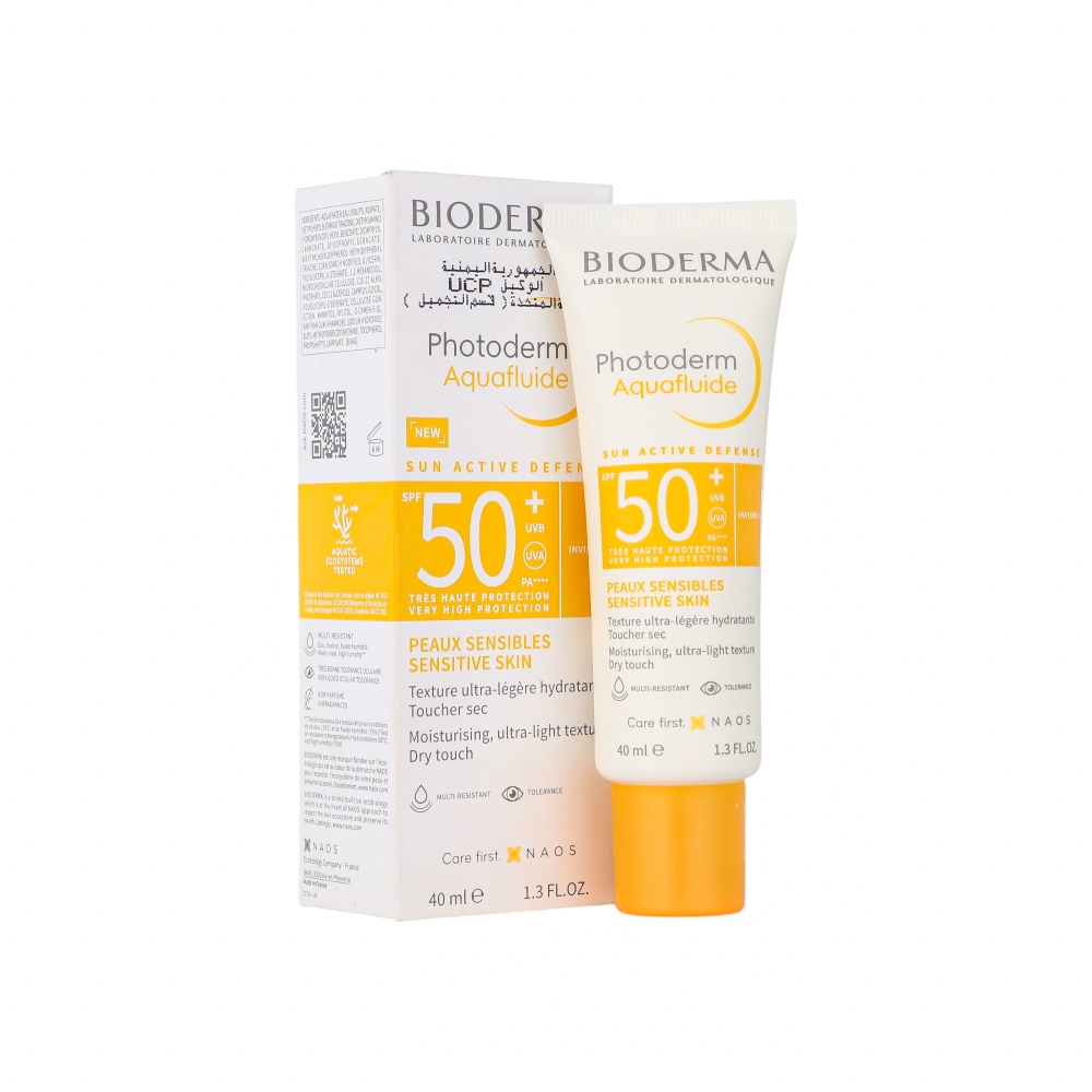 بيوديرما فوتوديرم أكوا فلويد SPF 50+ بتركيبة خفيفة للبشرة الحساسة - 40 مل