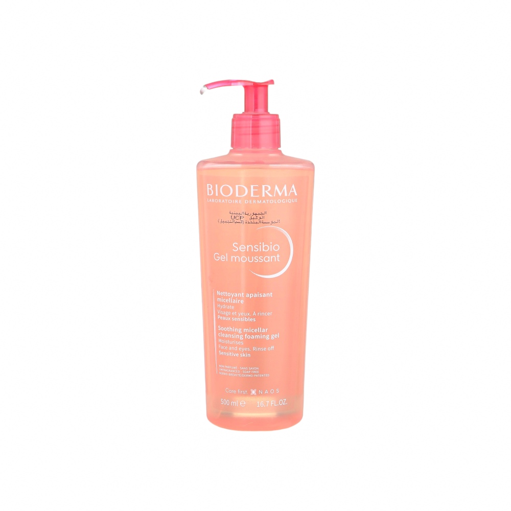 بيوديرما سينسيبيو جل مائي رغوي مهدئ للبشرة الحساسة - 500 مل