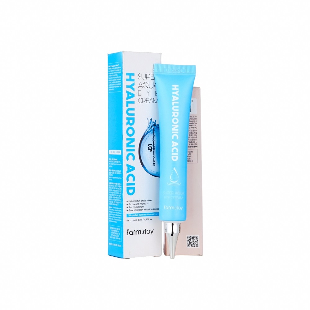 فارم ستاي كريم عين حمض الهيالورونيك يرطب منطقة حول العينين ويقلل الهالات - 40 مل 
