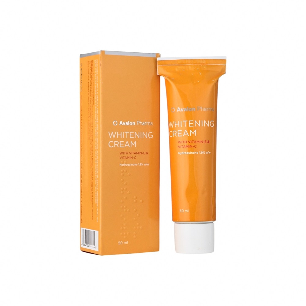 أفالون فارما كريم لتفتيح البشرة بفيتامين E وفيتامين C لتوحيد لون البشرة - 50 جم