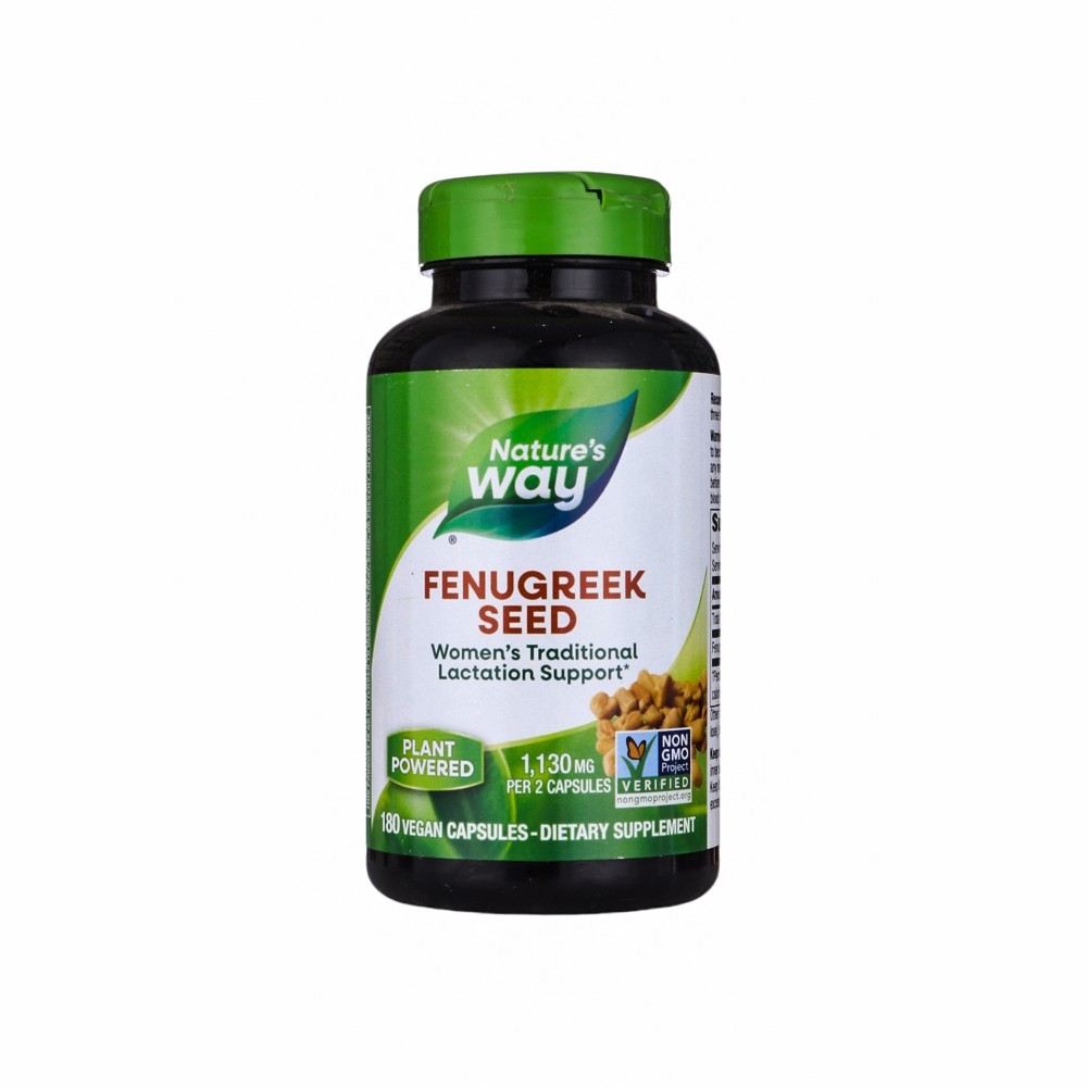 نيتشرز واي كبسولات بذور الحلبة لدعم الرضاعة الطبيعية للنساء - 180 كبسولة