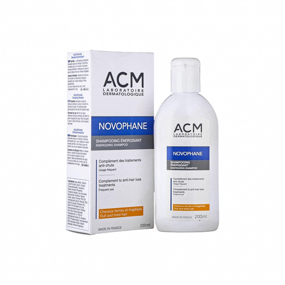 إيه سي إم نوفوفان شامبو منشط للشعر المتعب والتالف يعزز صحة الشعر - 200 مل