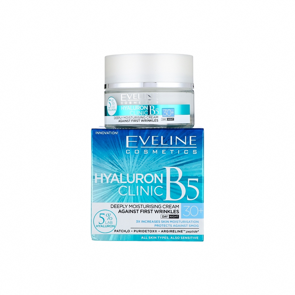 إيفيلين هيالورون كلينك بي 5 كريم مرطب بعمق لمقاومة التجاعيد الأولى - 50 مل