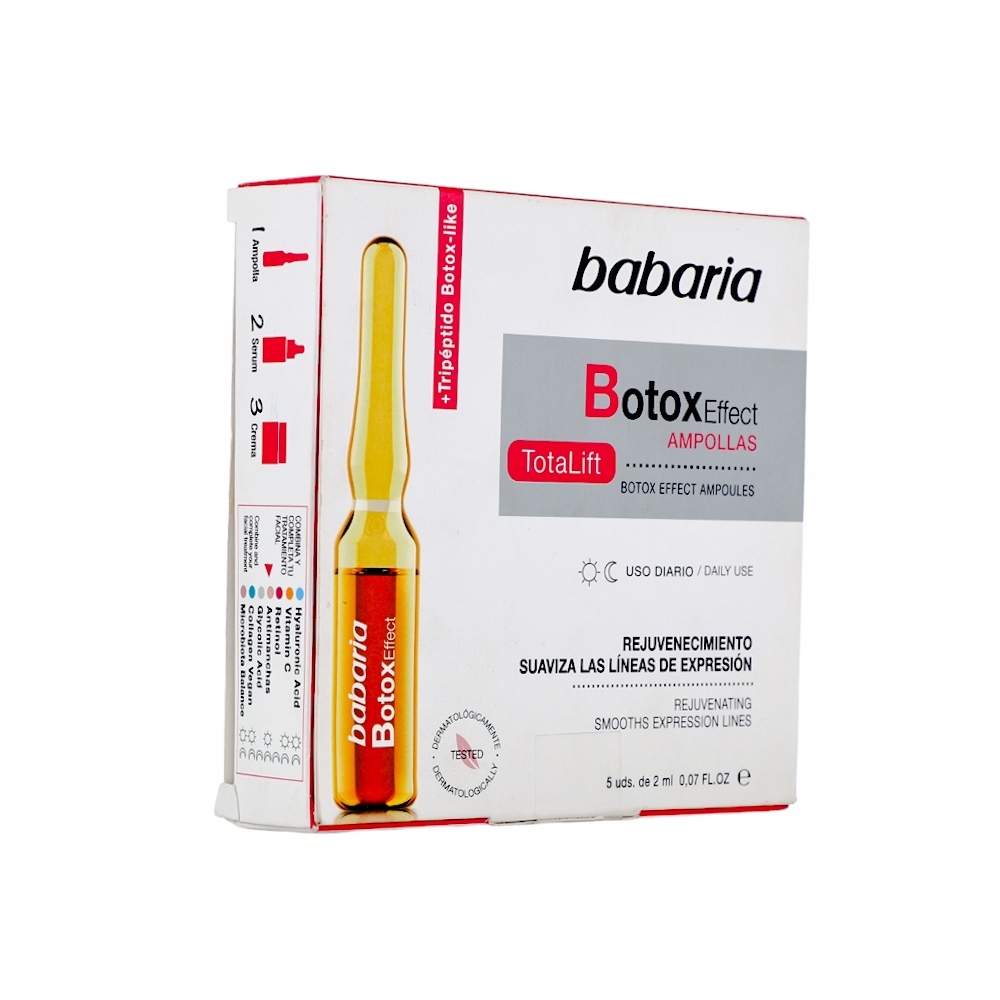 باباريا أمبولات بتأثير البوتوكس لتجديد البشرة وتخفيف التجاعيد عدد 5 أمبولات - 2 مل