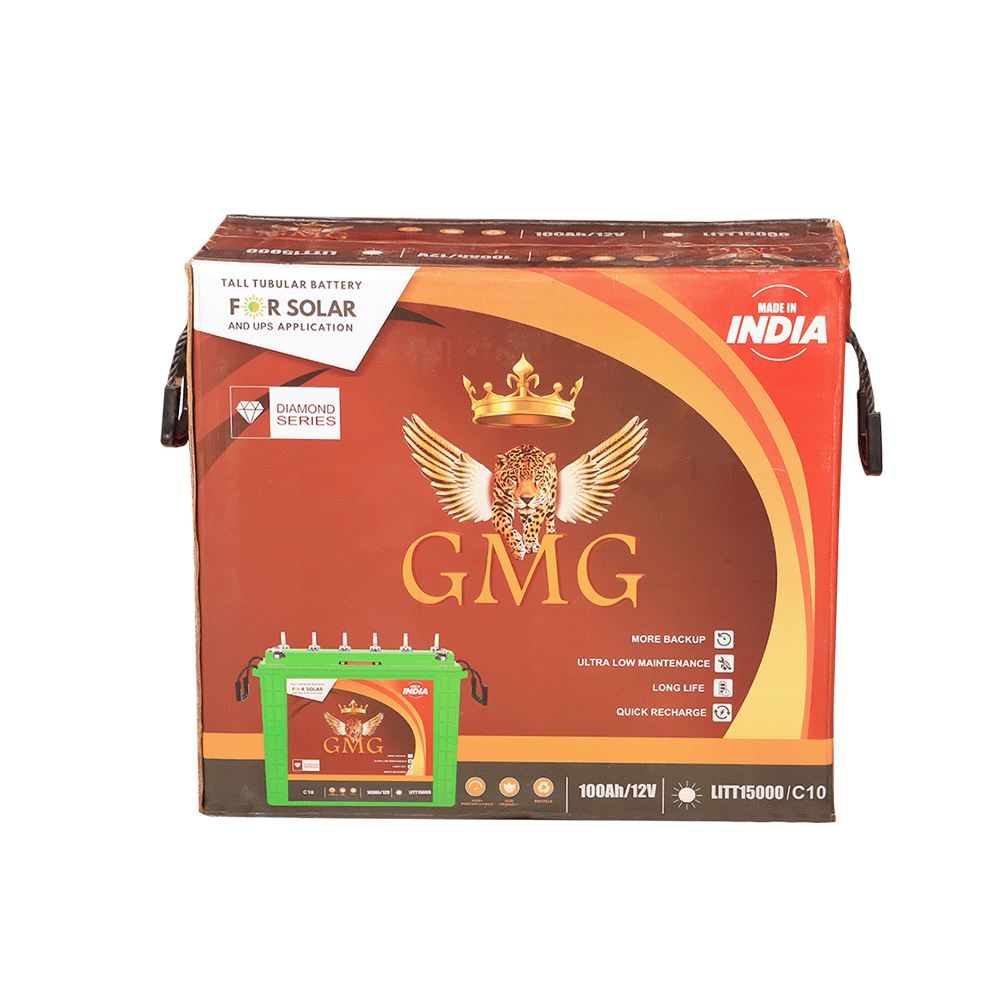 جي إم جي بطارية أنبوبية بجهد 12 فولت سعة 100 أمبير - موديل LTT15000/C10