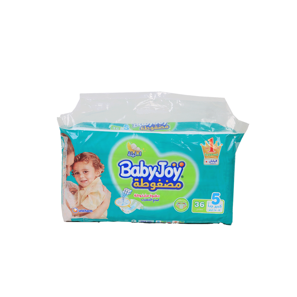 بيبي جوي كلوت مقاس 5 كبير جداً 14-25 كجم- 36 حفاض