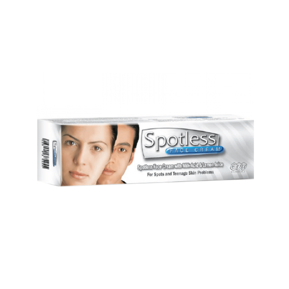 ايفا كريم سبوتلس ببروتينات اللبن وعصير الليمون لازالة حب الشباب وتفتيح البشرة ومعالجة التصبغات والبقع الداكنة - 18 جم