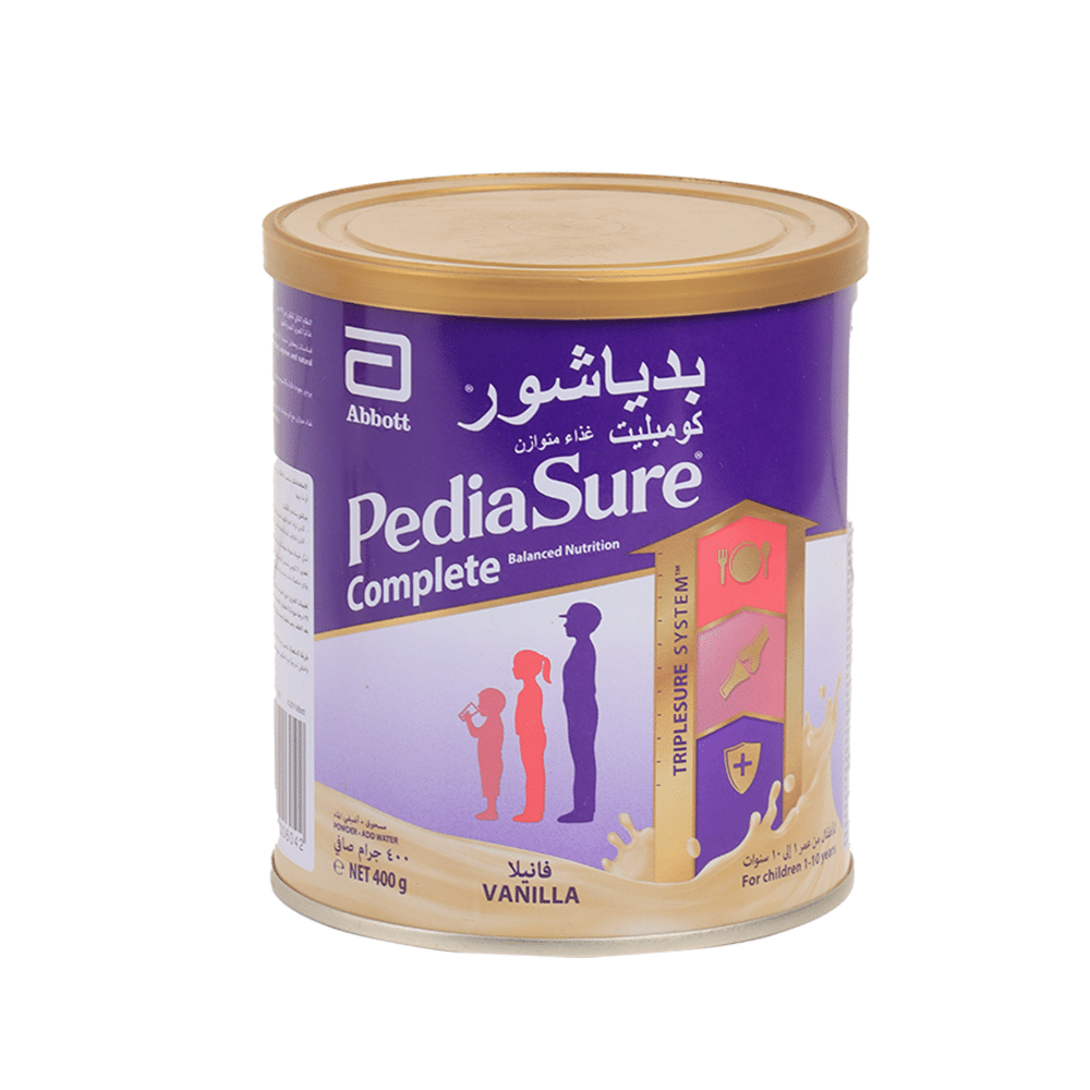 بدياشور مسحوق غذاء متوازن بنكهة الفانيلا للأطفال 1إلى 10 سنوات -400 جم