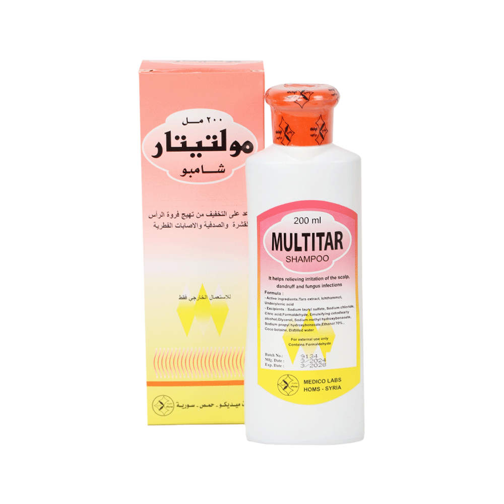 ميديكو لاب - مولتيتار شامبو لتهيج فروة الرأس - 200 مل