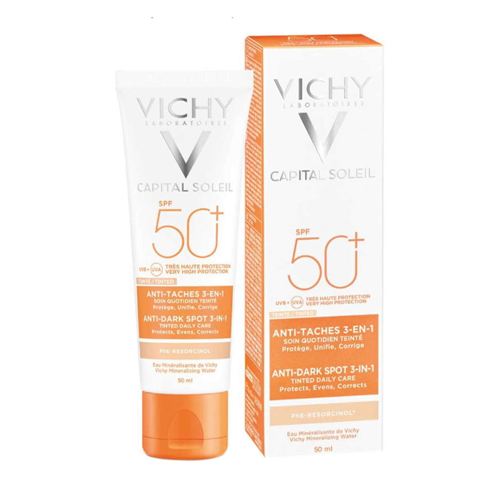 فيتشي كابيتال سوليل واقي شمس 3 في 1 بعامل حماية +SPF 50 - سعة 50مل