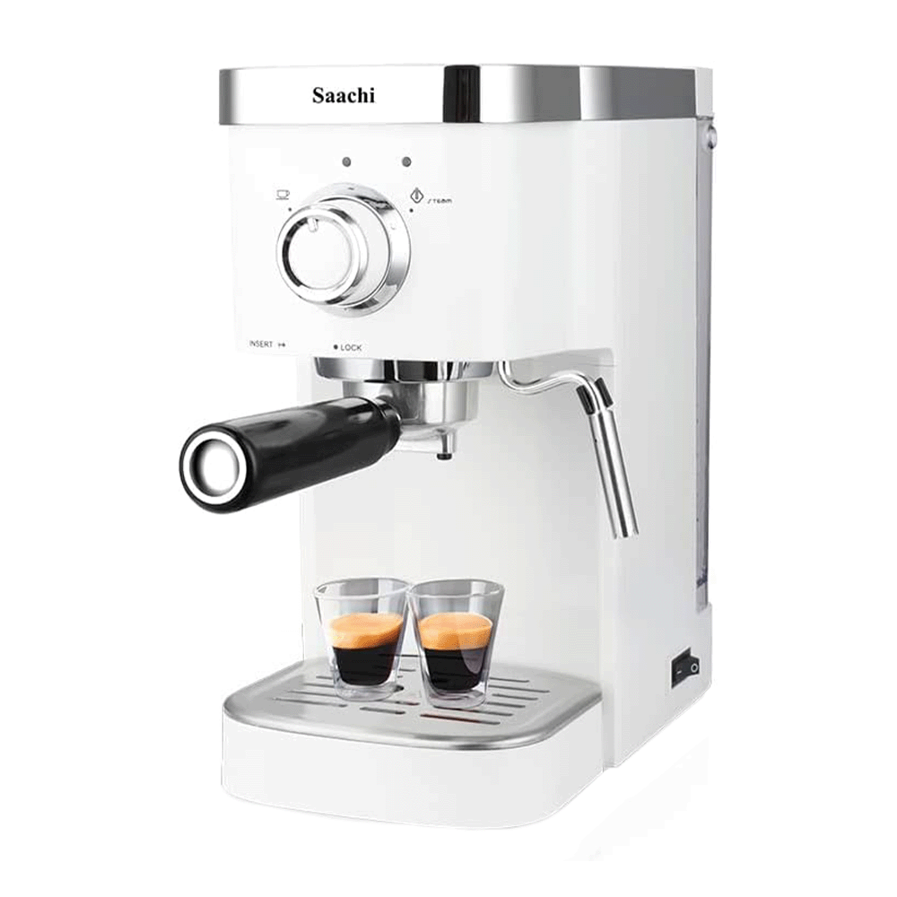 ساتشي ماكينة صنع القهوة بالكبسولات مع مضخة ضغط 20 بار - موديل NL-COF-7061-WH
