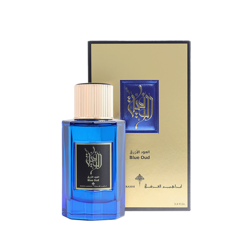 ابراهيم القرشي الوفية عطر العود الأزرق للرجال أصلي 100 مل