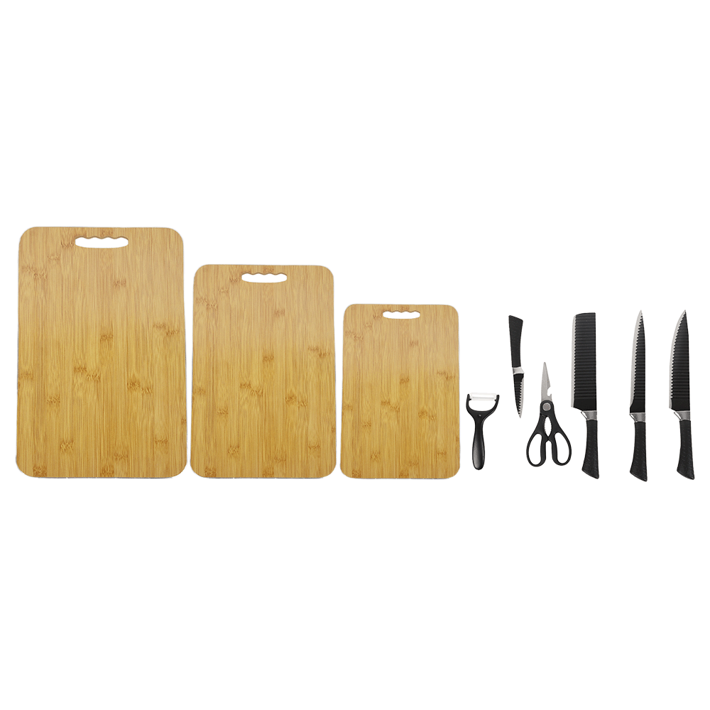 باكج المطبخ من مجموعة سكاكين و الواح تقطيع