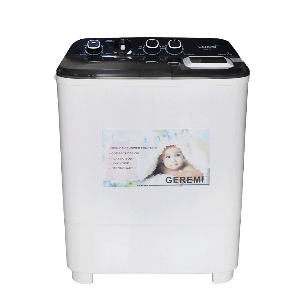 غسالة نصف أوتوماتيك جيرمي حوضين سعة 7 كجم - موديل GWM-710