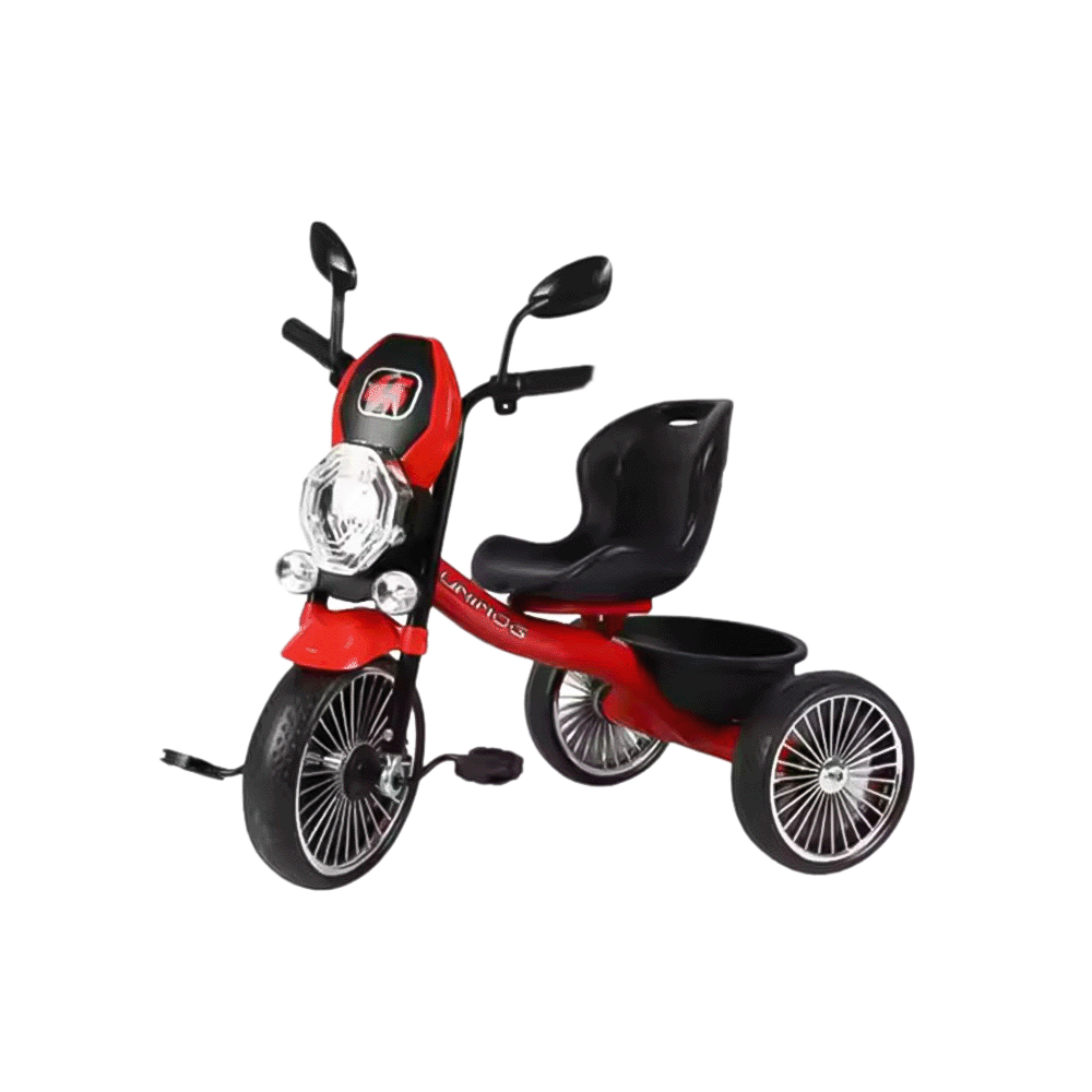 دراجة ثلاثية العجلات للأطفال يونيموج مع إضاءة مدمجة وموسيقى - موديل 5288R