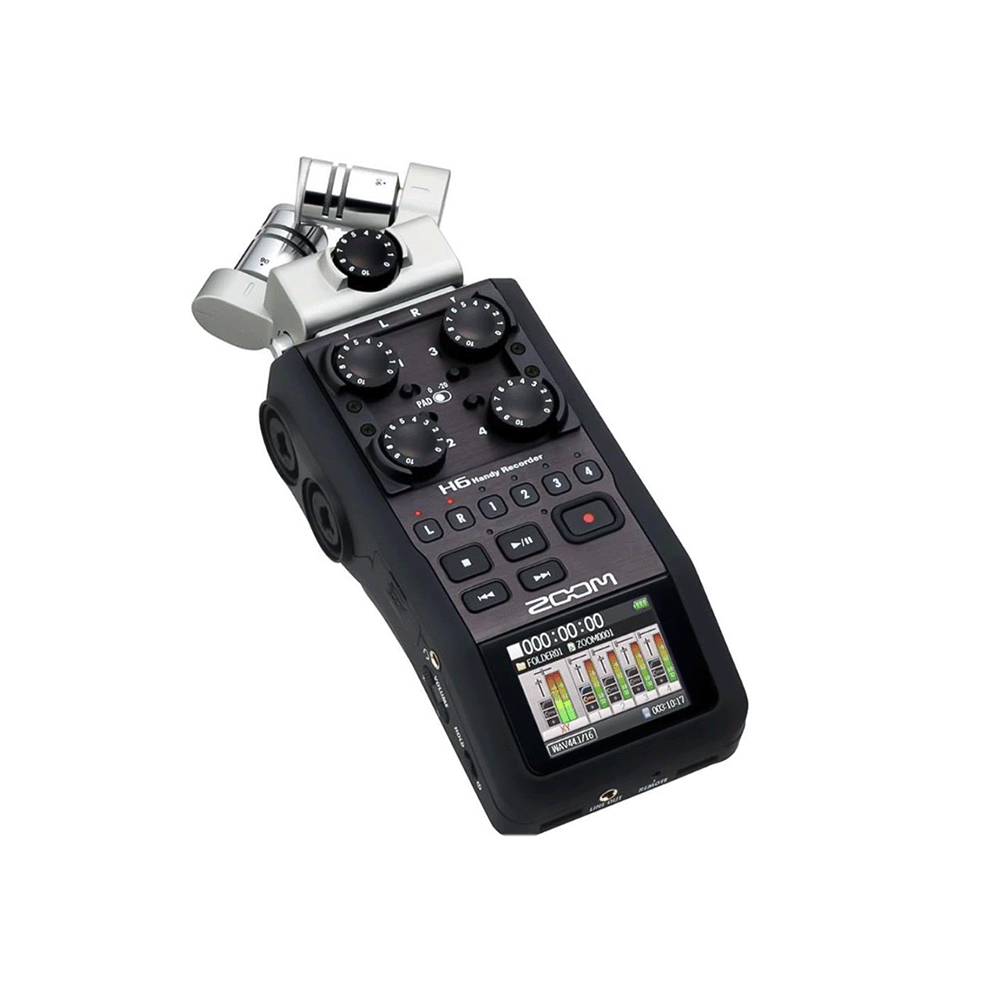 زوم مسجل صوت محمول قابل للتبديل - موديل H6