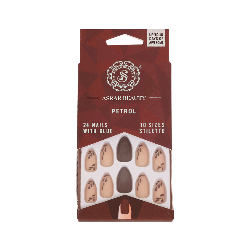اسرار بيوتي أظافر صناعية بأشكال جذابة - 24 قطعة