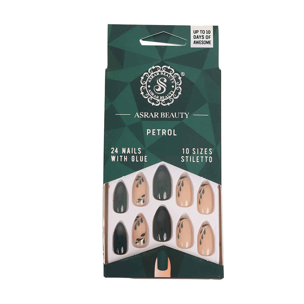 اسرار بيوتي أظافر صناعية بأشكال جذابة - 24 قطعة