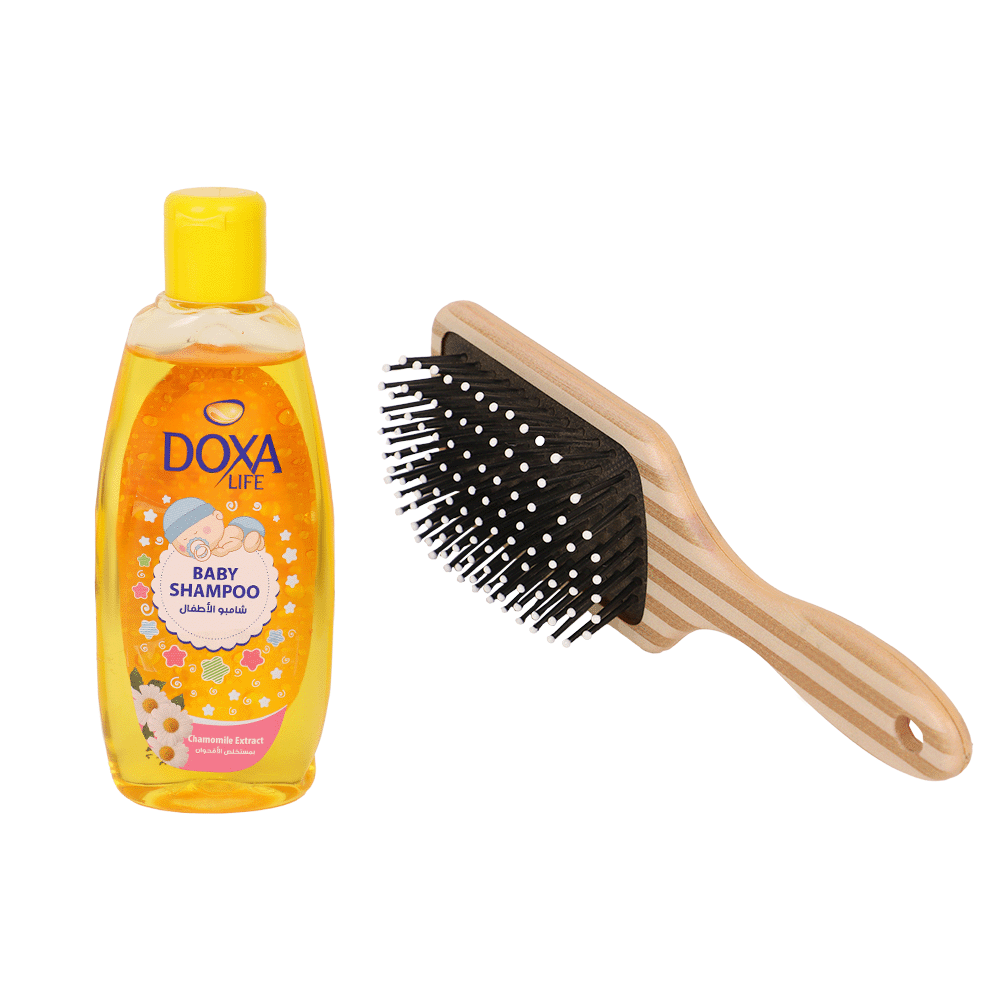 دوكسا لايف شامبو أطفال بمستخلص الأقحوان مع مشط مجاني - 200 مل