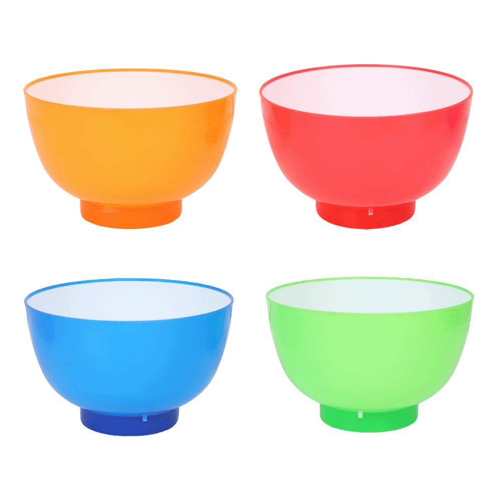 مجموعة مطايب بلاستيكية بألوان زاهية - 4 قطع