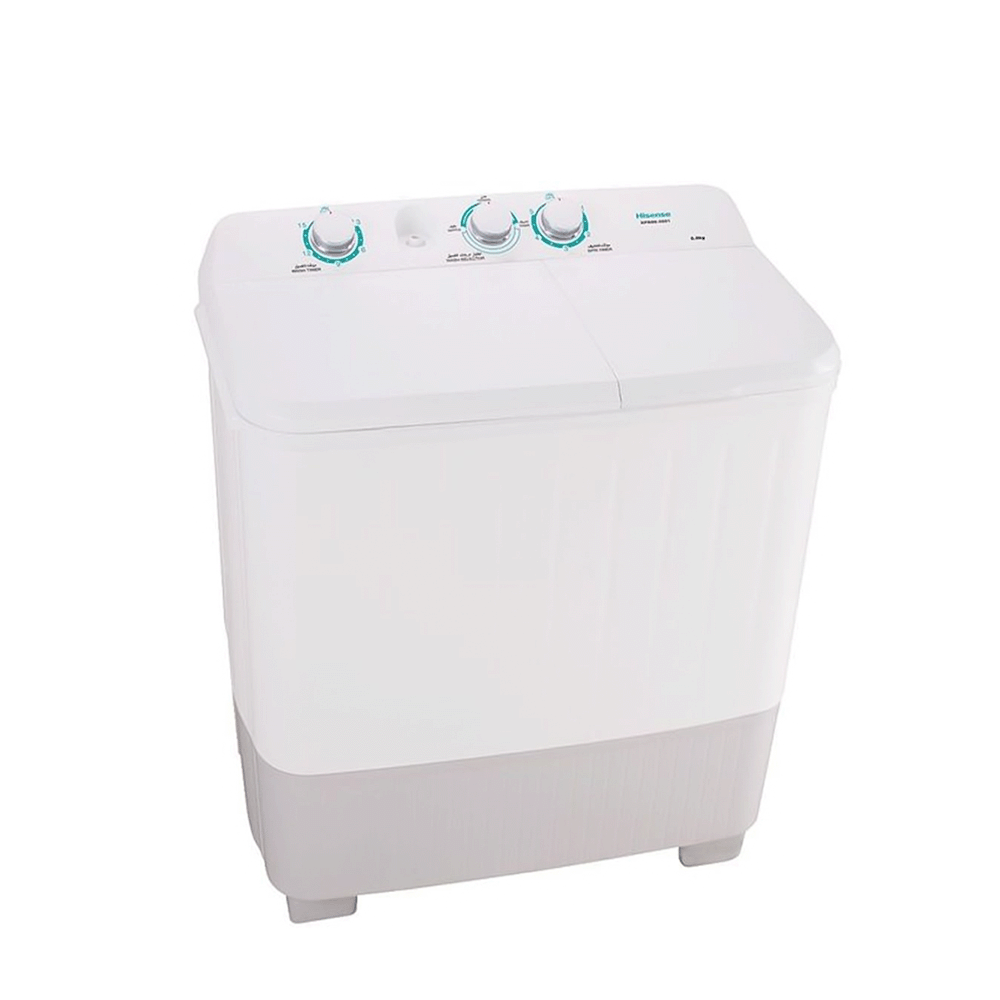 هايسنس غسالة نصف أوتوماتيك حوضين بسعة 8 كجم - موديل XPB80-5001