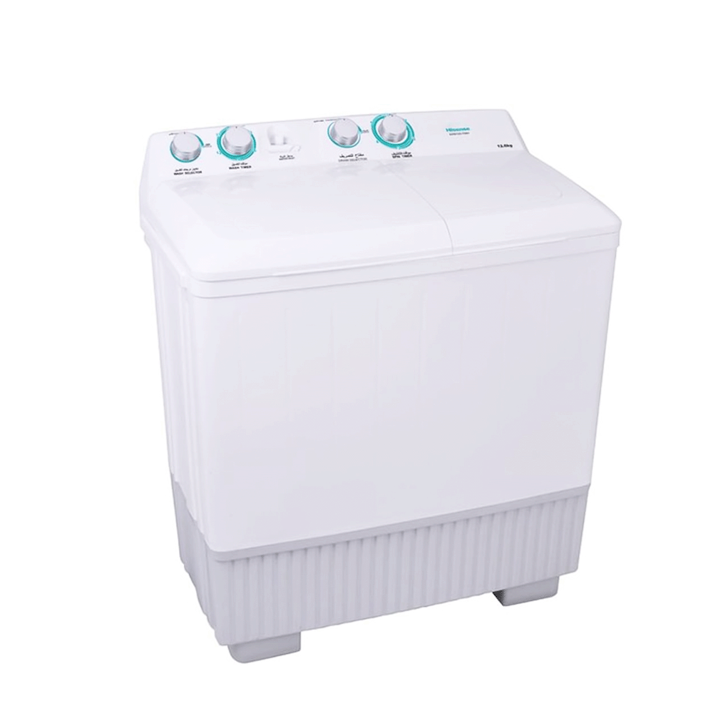 هايسنس غسالة نصف أوتوماتيك حوضين بسعة 10 كجم - موديل XPB100-SXA14