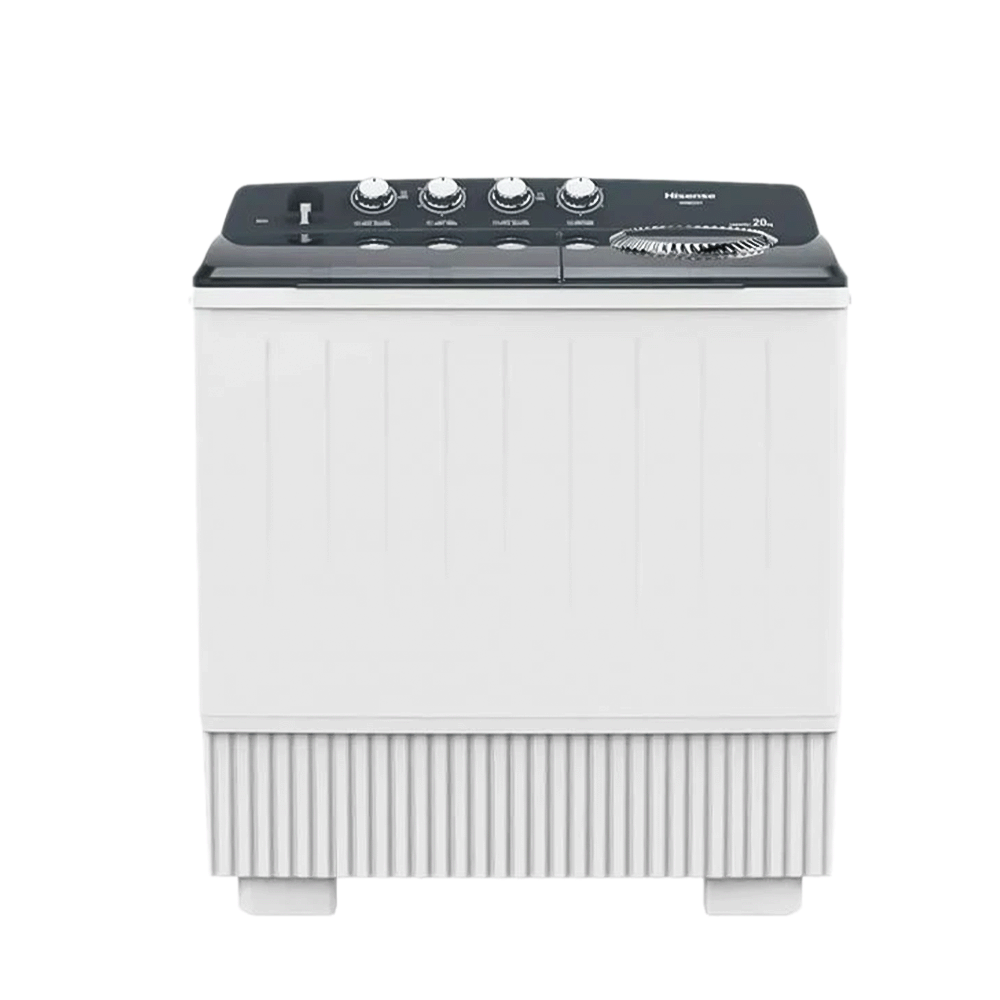 هايسنس غسالة نصف أوتوماتيك حوضين بسعة 20 كجم - موديل XPB80-5001