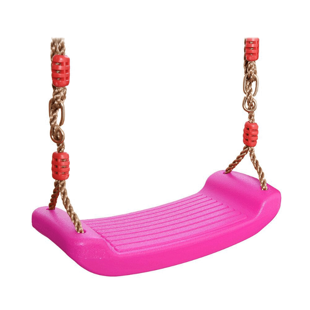 مقعد أرجوحة بلاستيكي للأطفال مع حبال