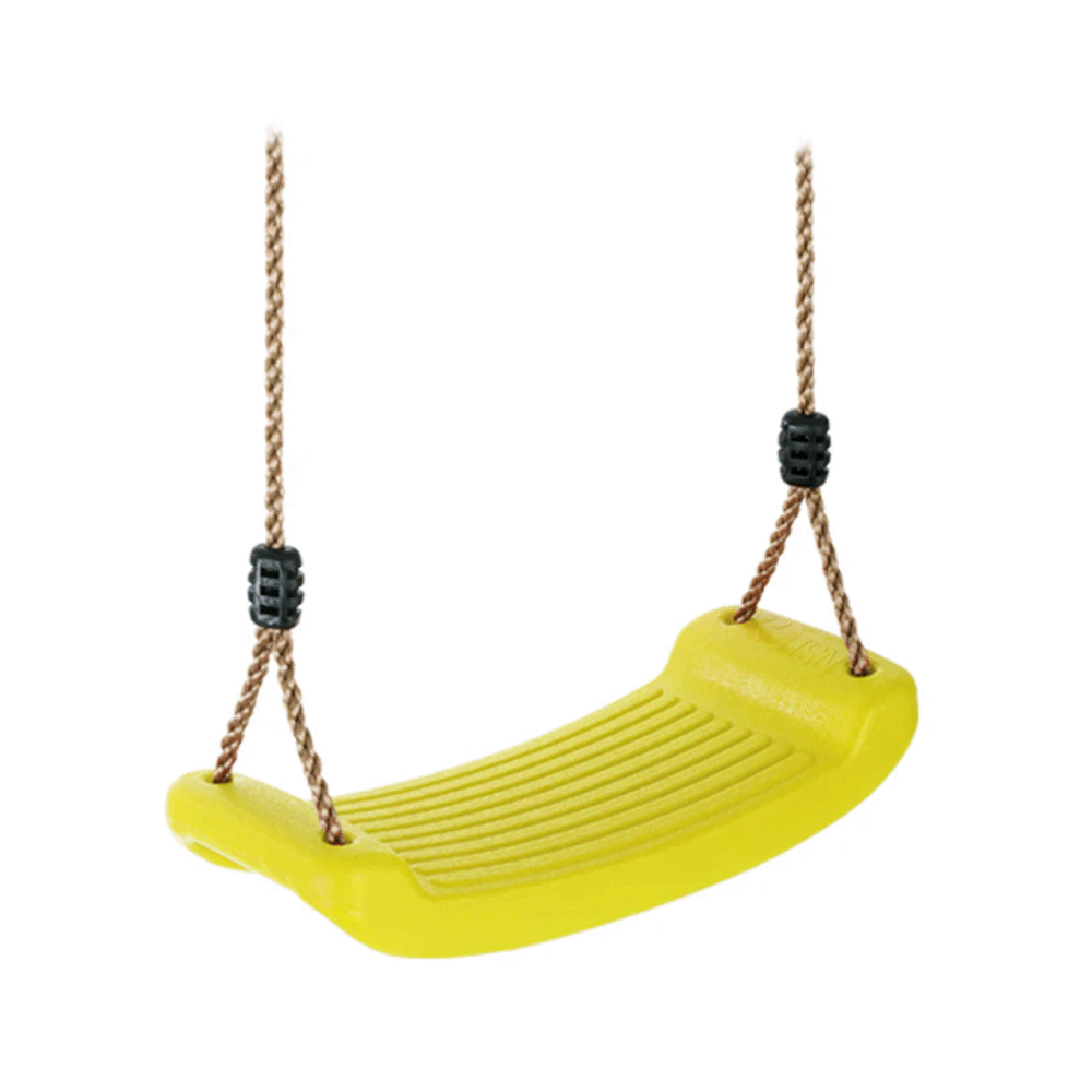 مقعد أرجوحة بلاستيكي للأطفال مع حبال