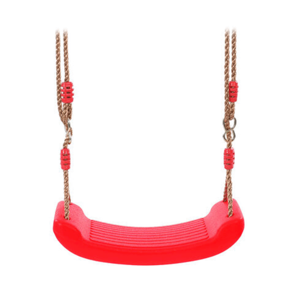 مقعد أرجوحة بلاستيكي للأطفال مع حبال
