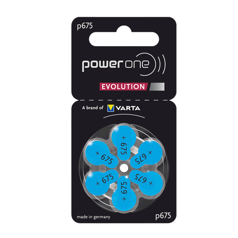 باور ون بطاريات سماعات الأذن بجهد 1,45 فولت - موديل P675