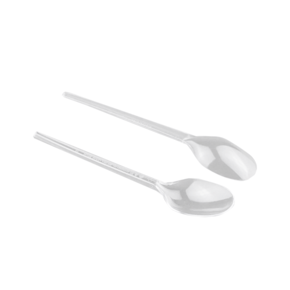 ملاعق طعام بلاستيكة صغيرة - 25 حبة