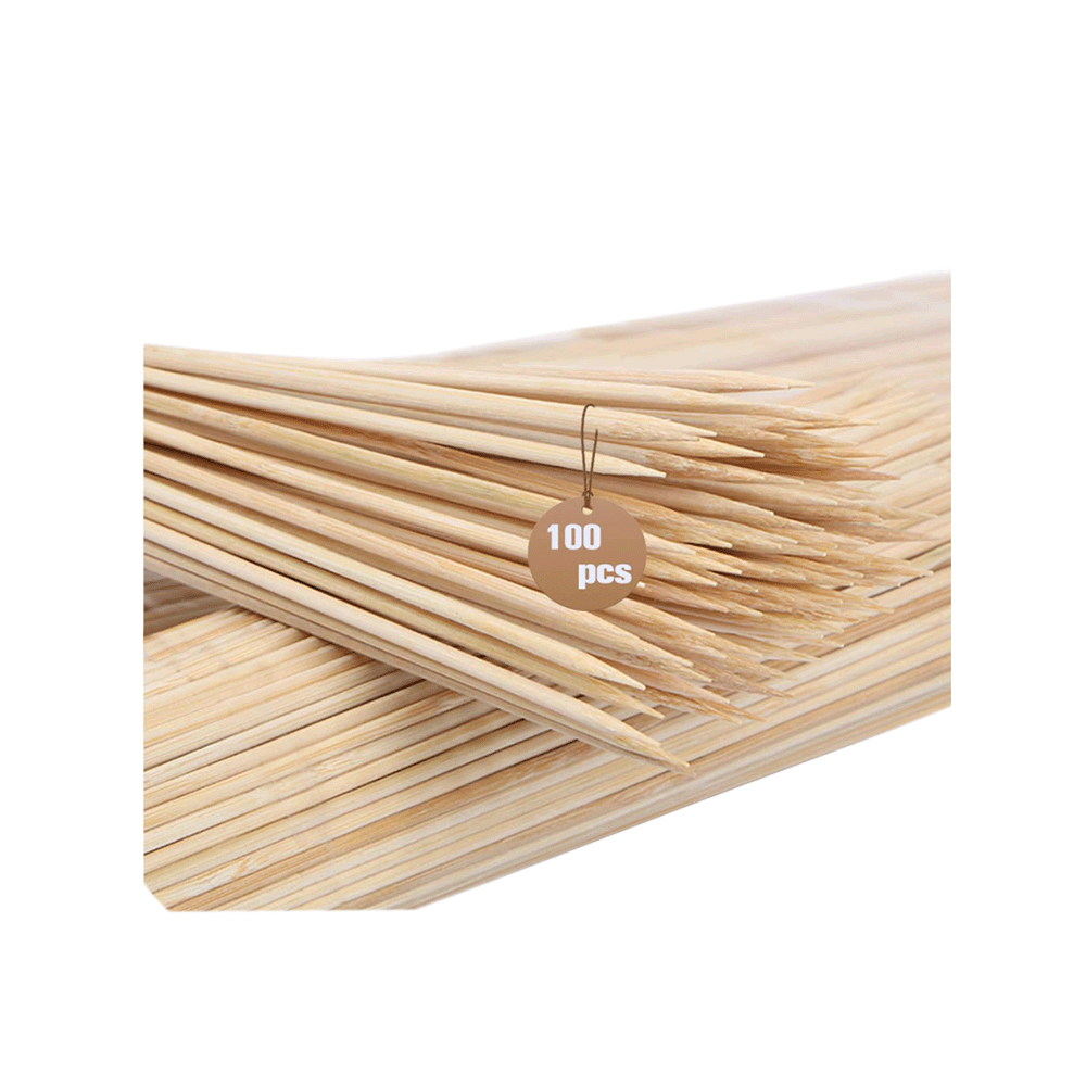 أسياخ خشبية للشواء - 100 قطعة