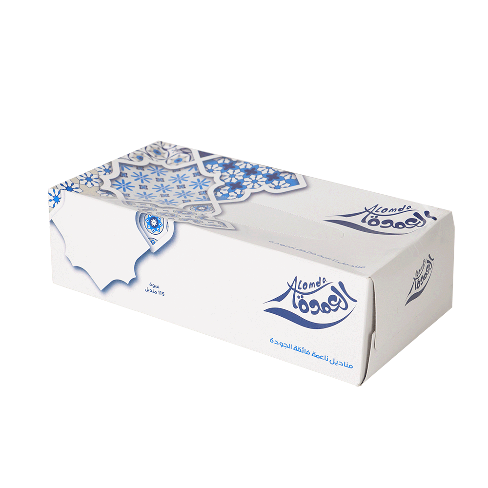 العمدة مناديل ناعمة فائقة الجودة - 115 منديل