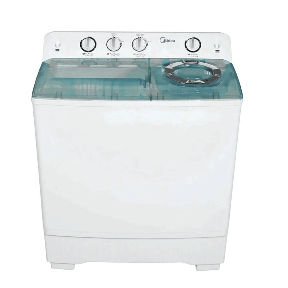 ميديا غسالة كهربائية حوضين قوة 740 واط و سعة 16 كجم - موديل MTE-160-P1201Q
