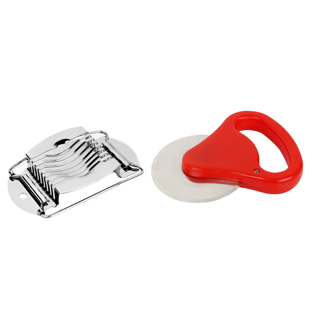 باكج 2×1أنكور قطاعة بيتزا ستانلس ستيل وإس إكس قطاعة بيض ستانلس ستيل