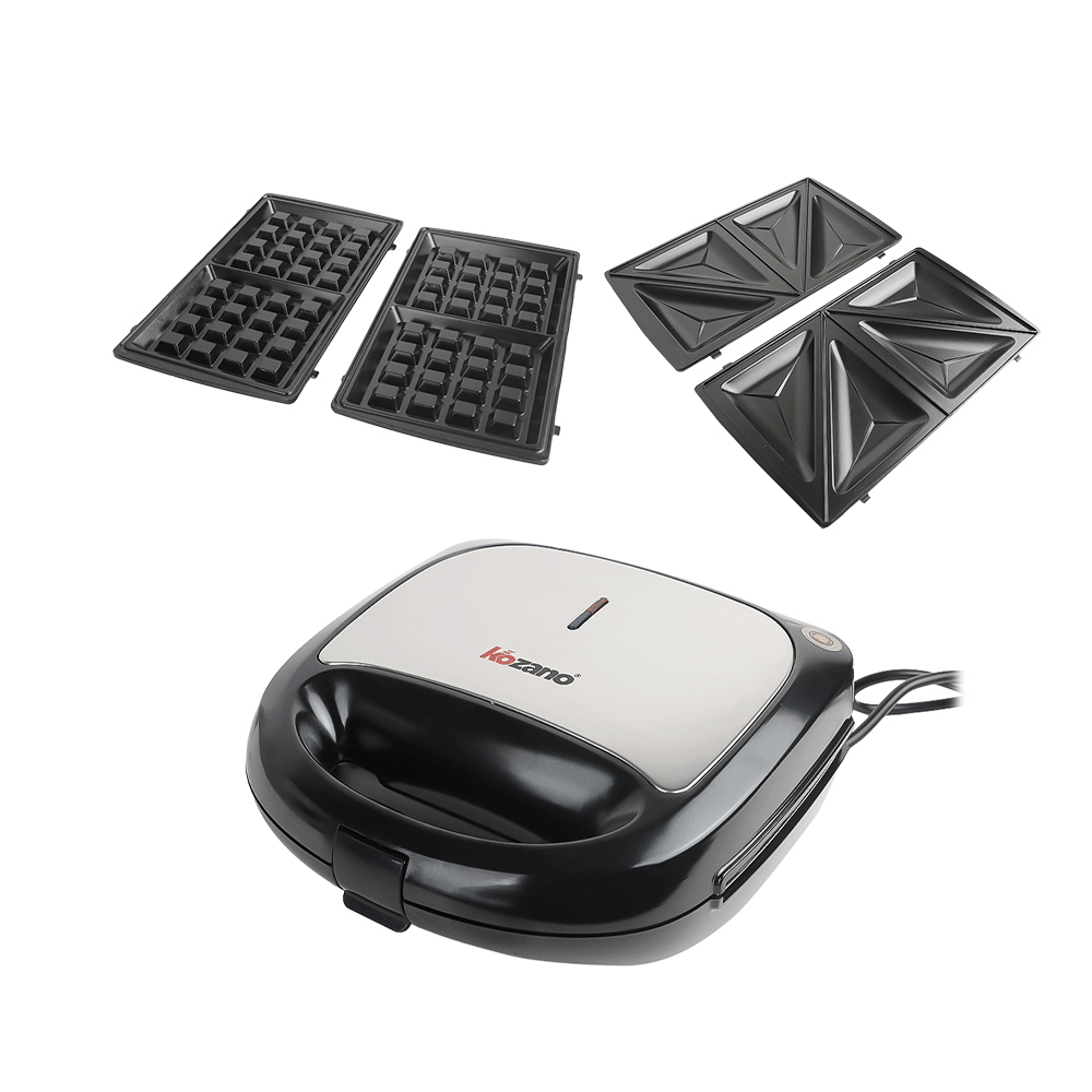 كوزانو صانعة الساندوتش 3×1 بقوة 750 واط - موديل KZ-81A