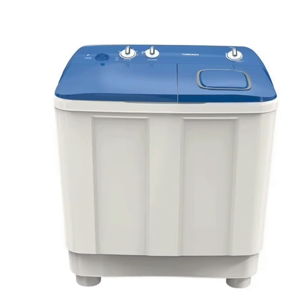 تورنادو غسالة حوضين نصف أوتوماتيكية 7 كجم قوة 360 واط - موديل TMH-HS07C - WB

