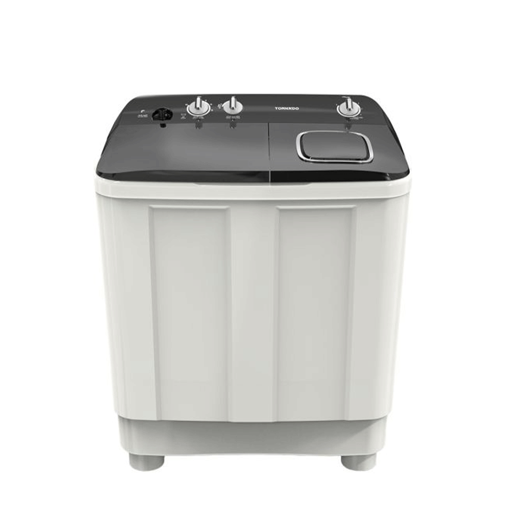 تورنادو غسالة حوضين نصف أوتوماتيكية 7 كجم قوة 360 واط - موديل TMH-HS07C -WA

