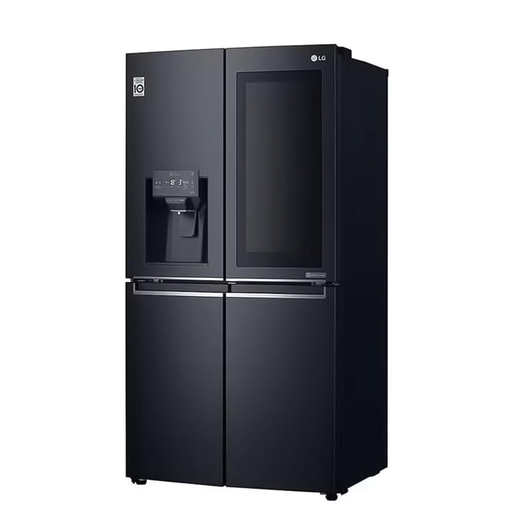 ال جي ثلاجة كهربائية 4 أبواب سعة 600 لتر و قوة 1000 واط مع موزع مياه انفيرتر - موديل GR-X29FTQML