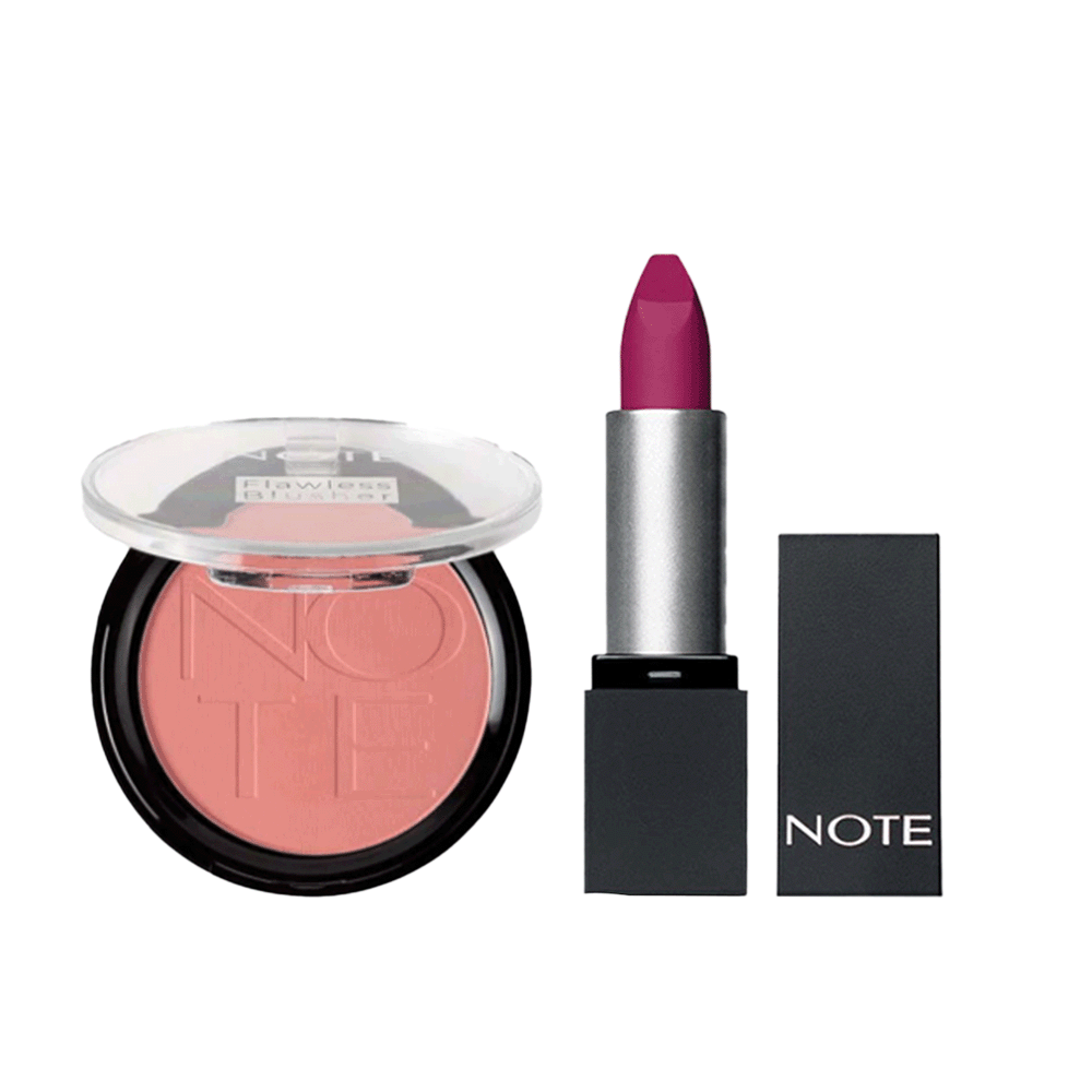 باكج 2×1نوت أحمر الخدود فلوليس 10 مل و احمر شفاه مات ايفر