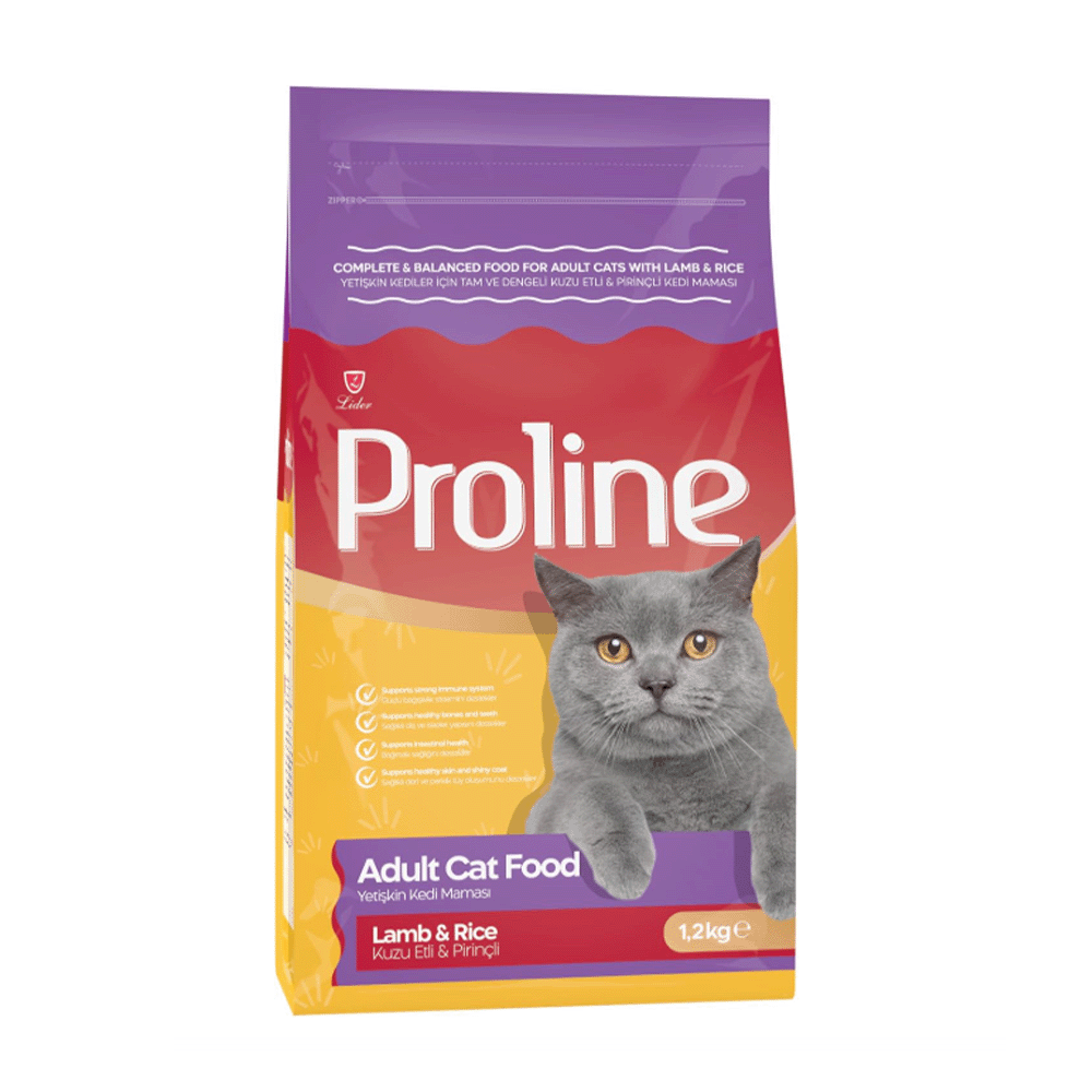 برولاين طعام جاف للقطط البالغة باللحم والأرز - 1.2 كجم