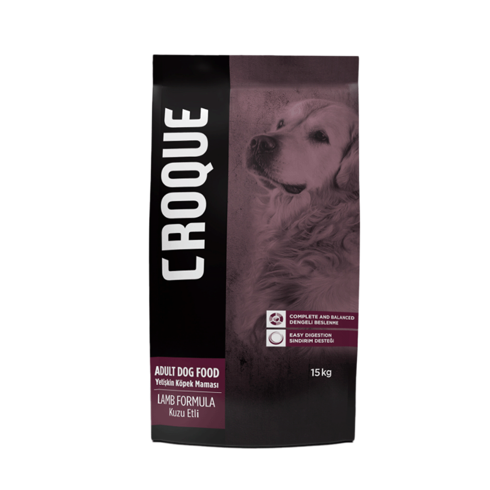 كروك طعام جاف للكلاب البالغة بلحم الضأن - 15 كجم