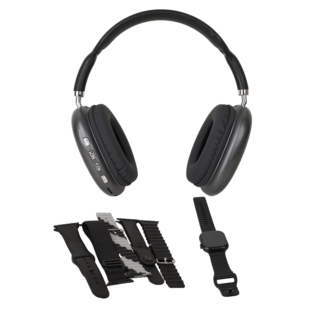 الترا 9P9 ساعة ذكية مع سماعة رأس لأسلكية - موديل P9